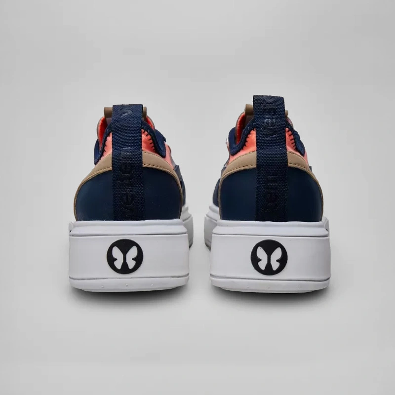 Vestem - Frida Multicolor Dark Navy and Neon Orange Sneakers - TE20.C0496