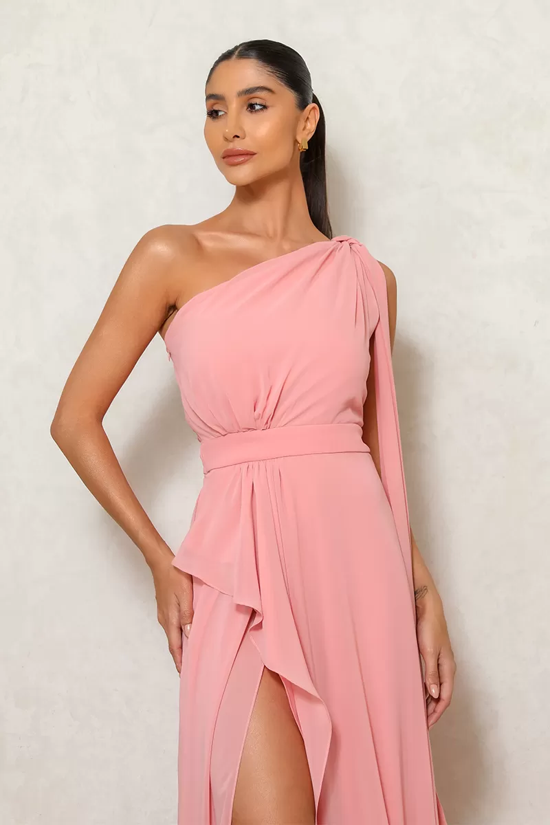 Dot Clothing - Vestido Dot Clothing Lilian Com Fenda Rose - 2495ROSE