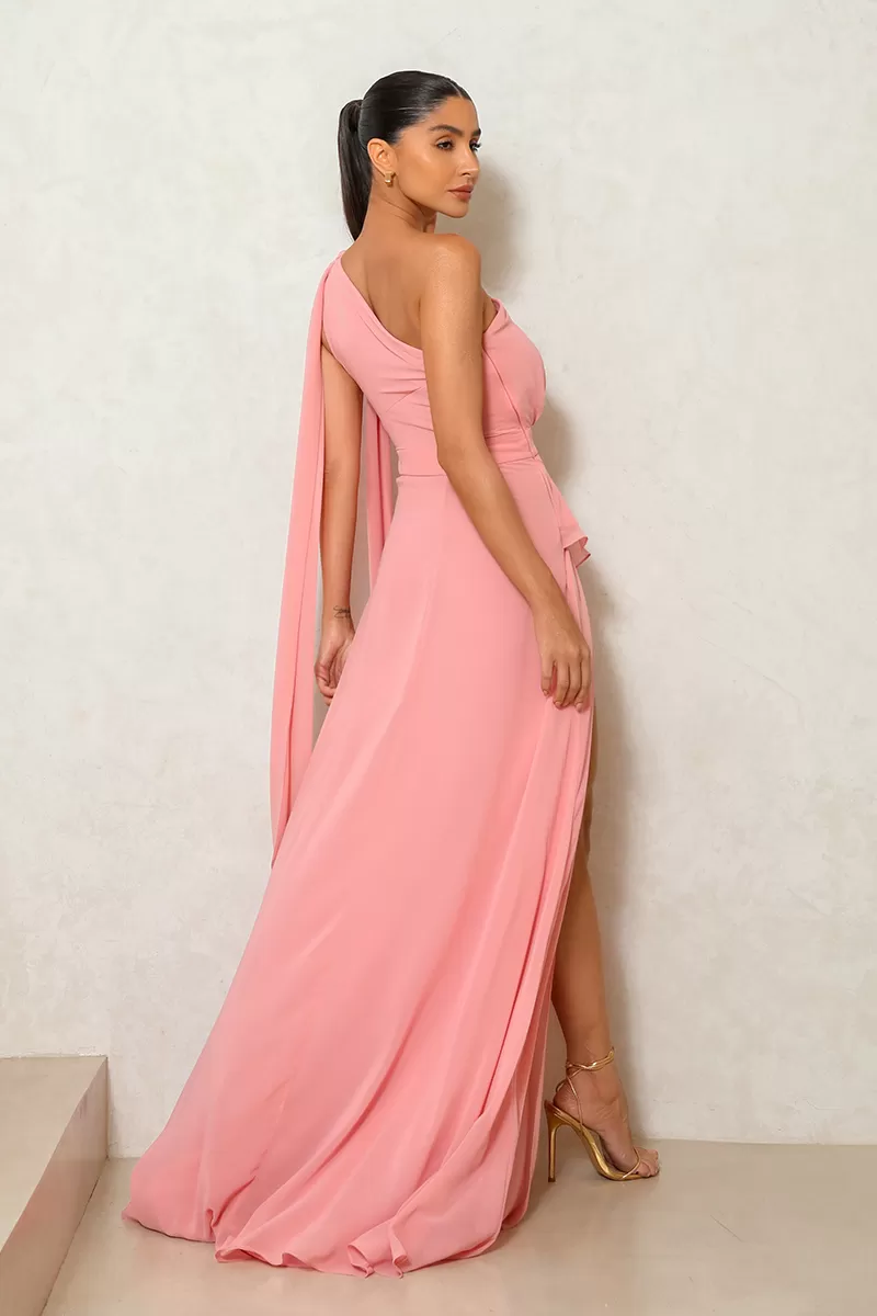 Dot Clothing - Vestido Dot Clothing Lilian Com Fenda Rose - 2495ROSE