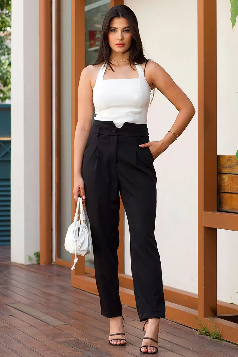 Miss Misses - Calça Rosa Preto - 54396001