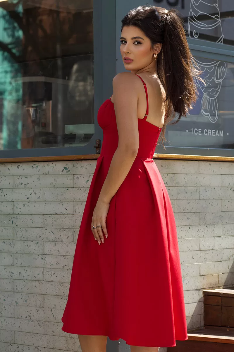 Miss Misses - Vestido Miss Misses Camila Vermelho - 54398VERM