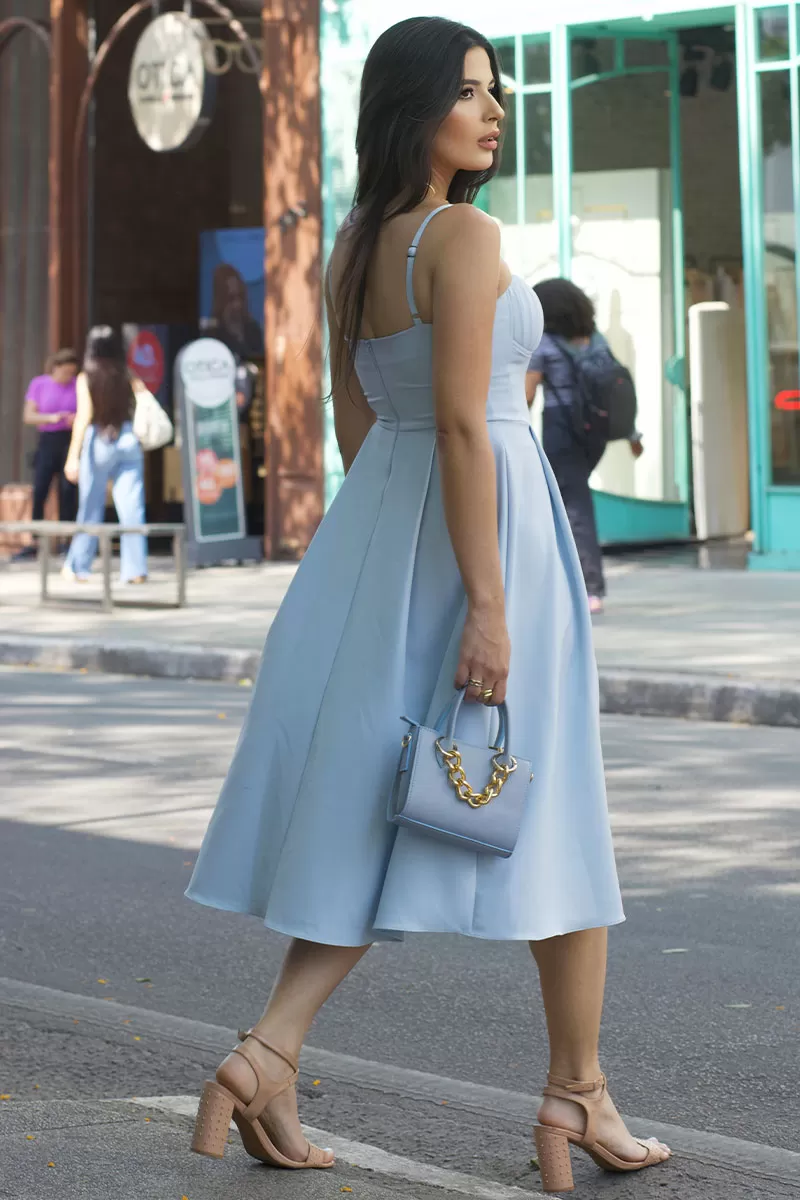 Miss Misses - Vestido Miss Misses Camila Azul - 54398AZUL