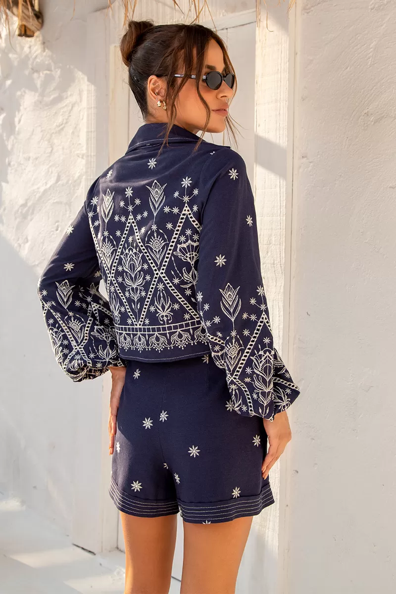 Dot Clothing - Trijunto Dot Clothing Milena needlework Navy Blue - 2459AZUL