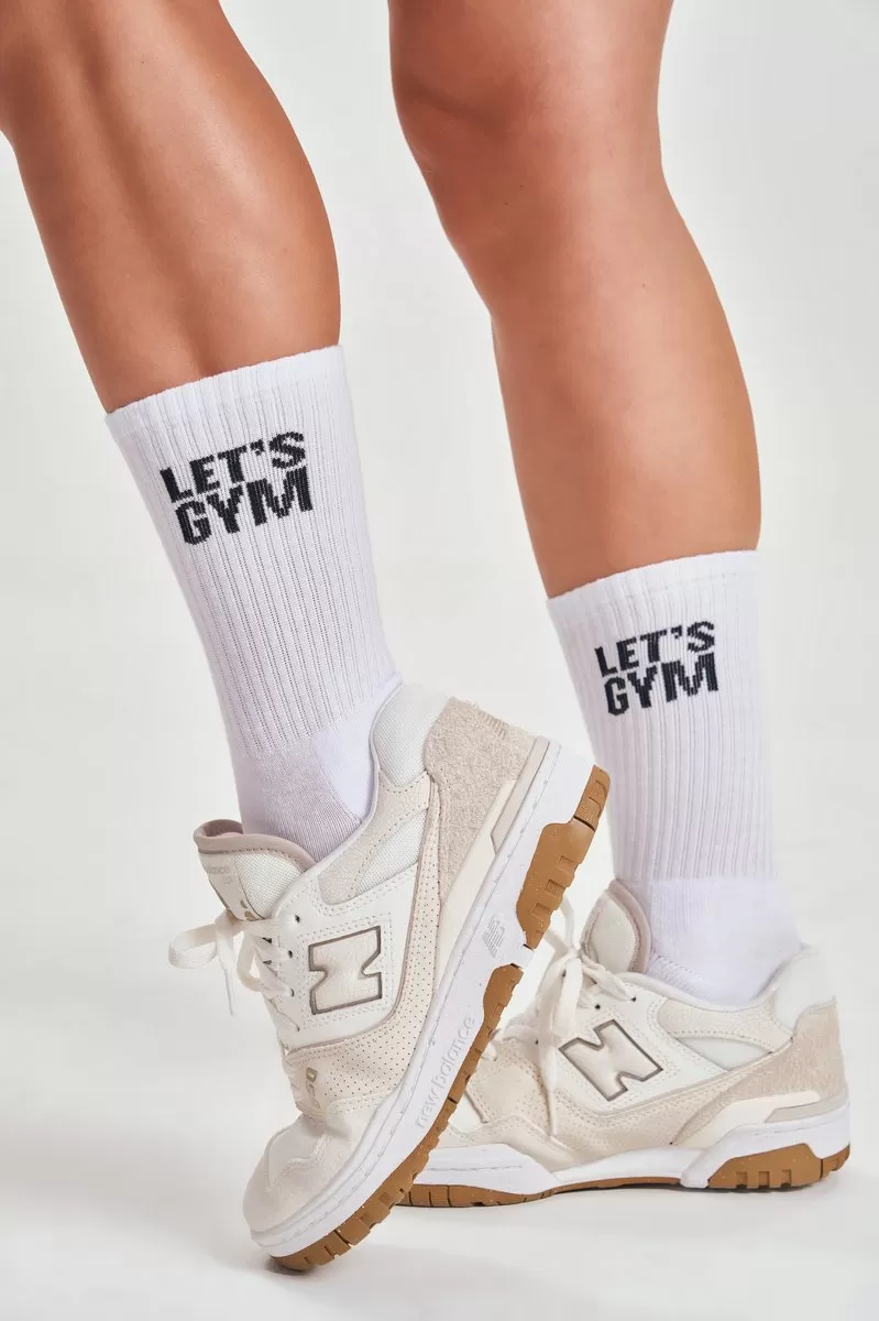 Lets Gym - Meia Lets Gym Branco - 2594BR