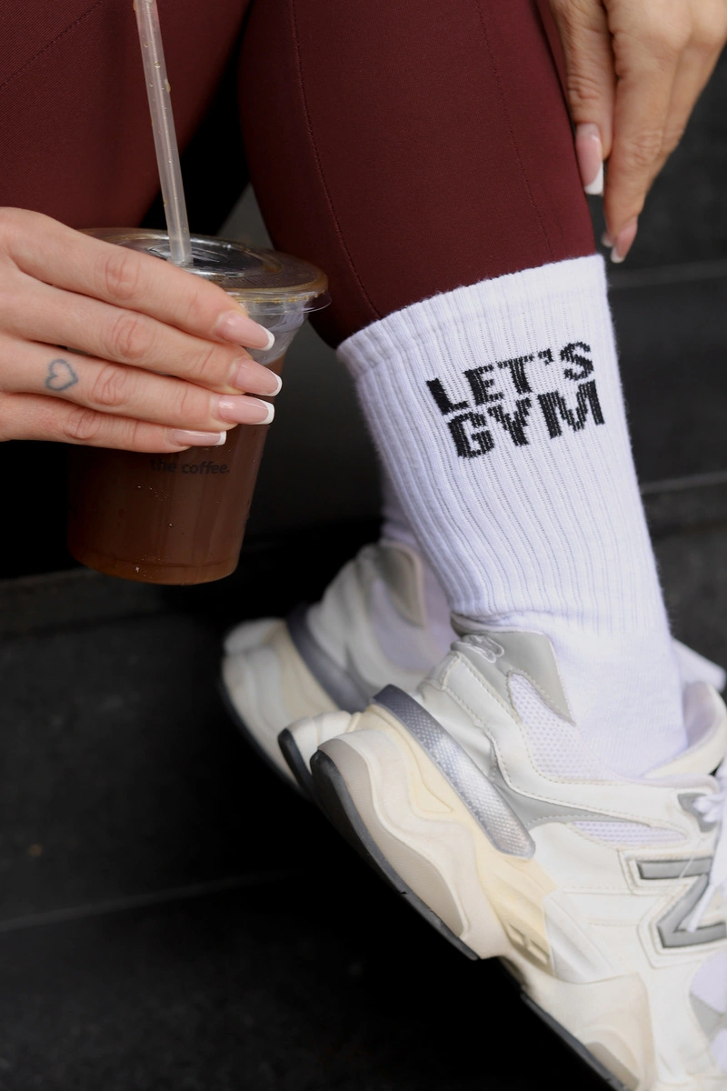Lets Gym - Lets Gym White Socks - 2594BR