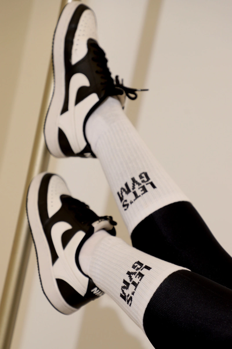 Lets Gym - Lets Gym White Socks - 2594BR