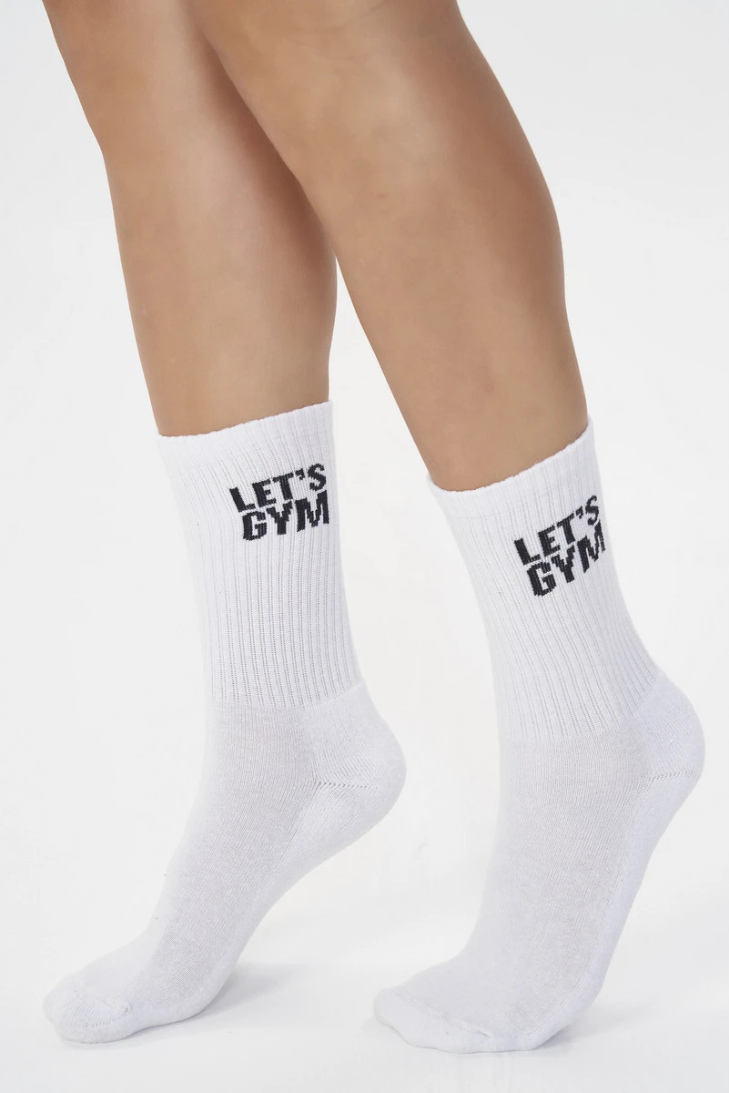 Lets Gym - Meia Lets Gym Branco - 2594BR