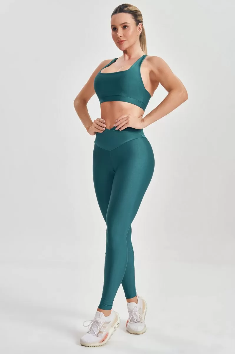Lets Gym - Legging Just Verde - 2555VD