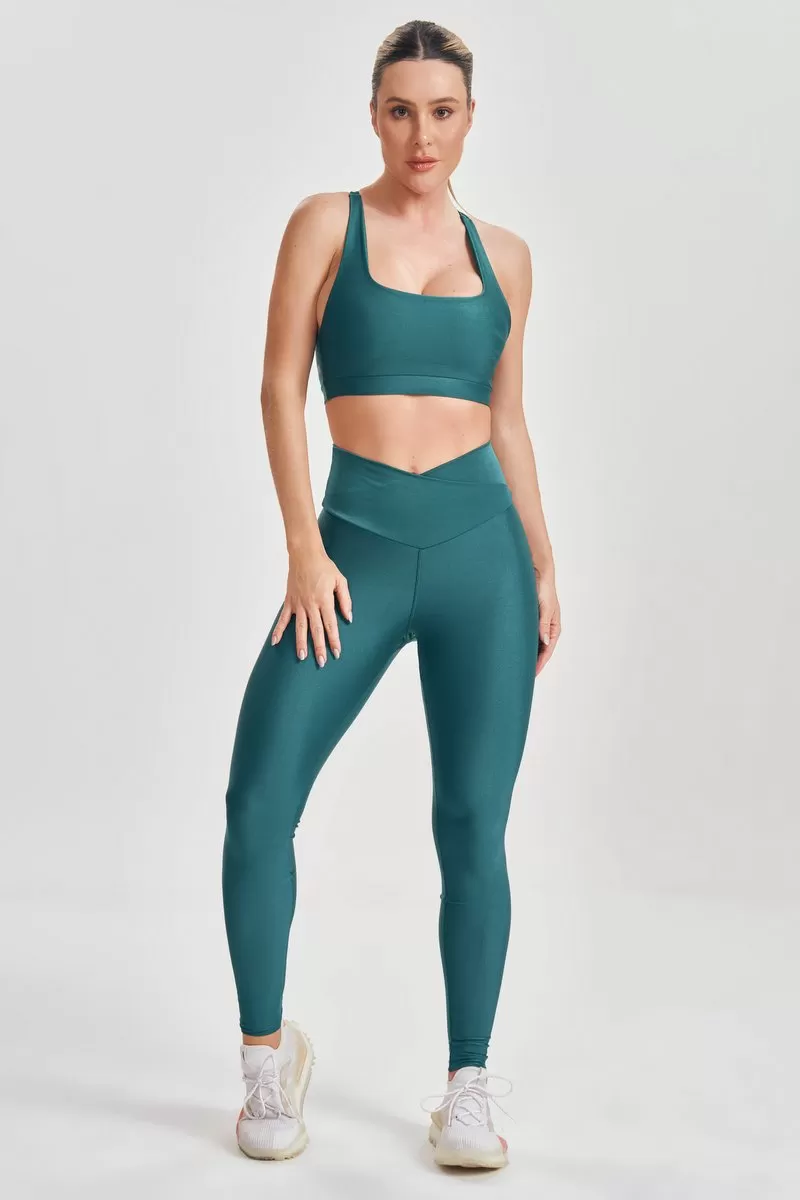 Lets Gym - Legging Just Verde - 2555VD