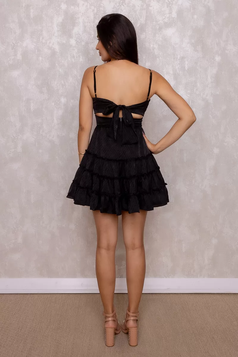 Oxigênio - Short Oxygen Dress Yara Black - 250917PRETO