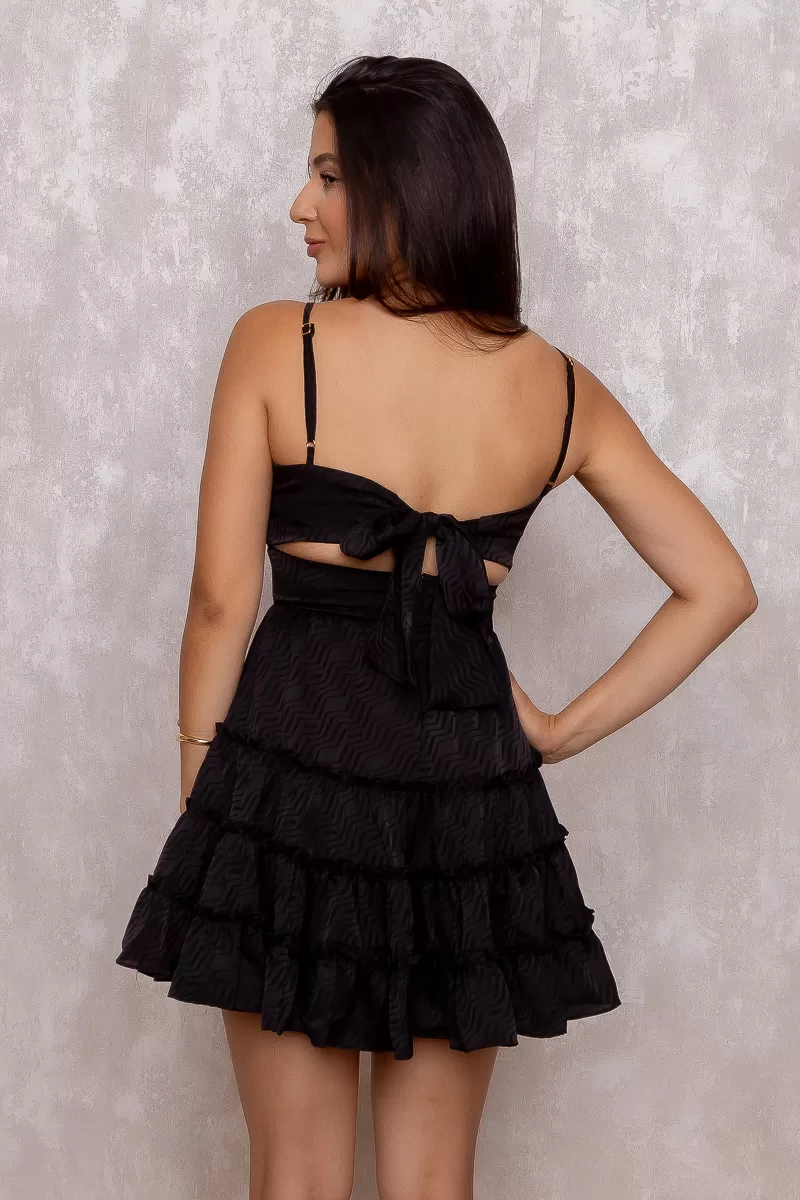 Oxigênio - Short Oxygen Dress Yara Black - 250917PRETO