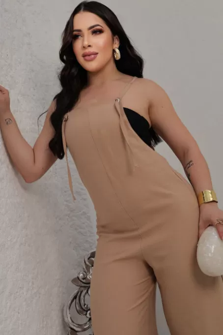 AS8 - Macacão Luciana Bege - TM2001