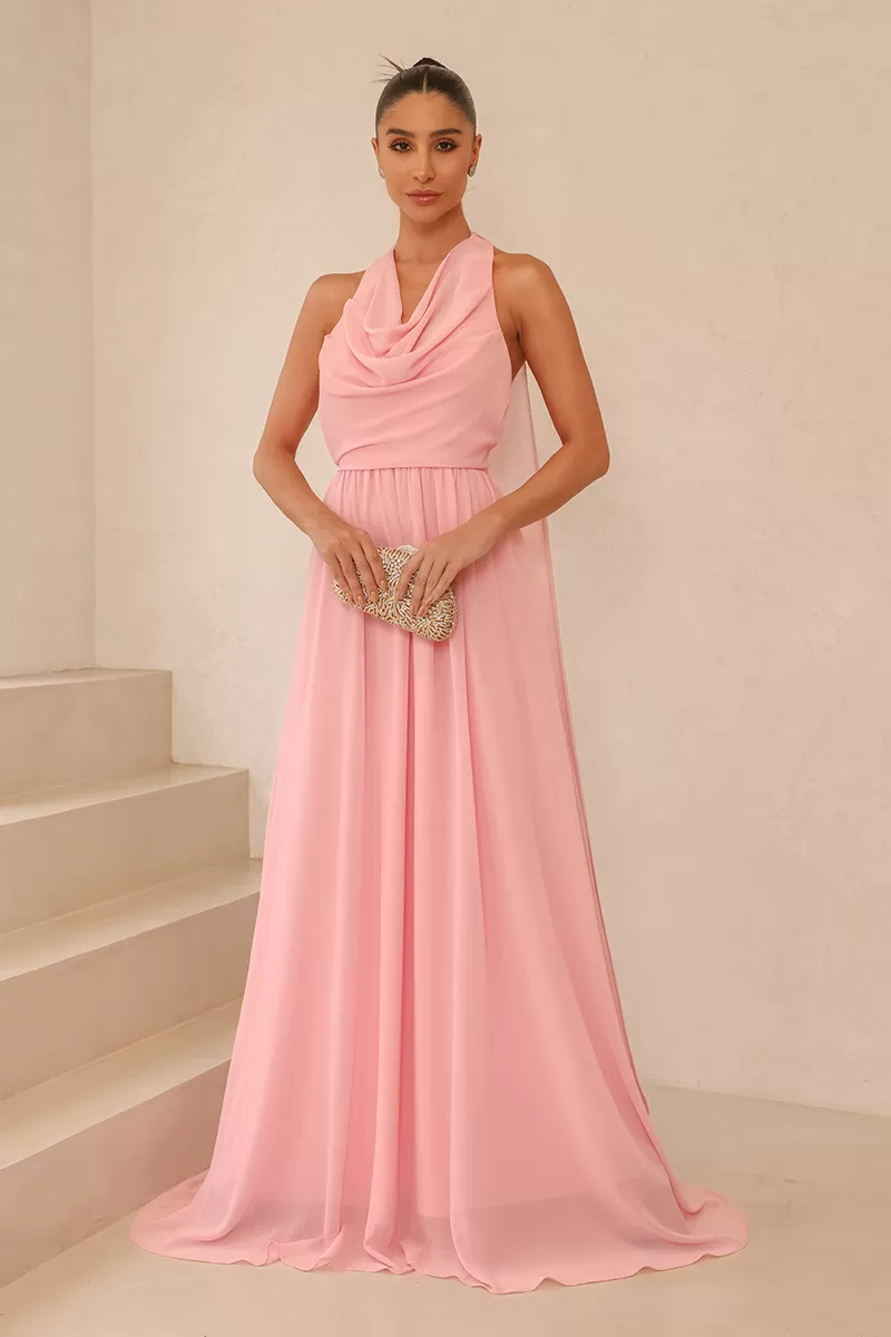 Dot Clothing - Vestido Dot Clothing Monica Longo Rosa - 2517ROSA