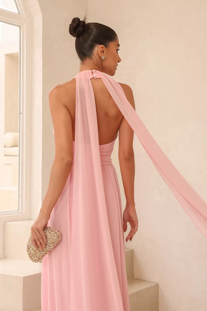 Dot Clothing - Vestido Dot Clothing Monica Longo Rosa - 2517ROSA