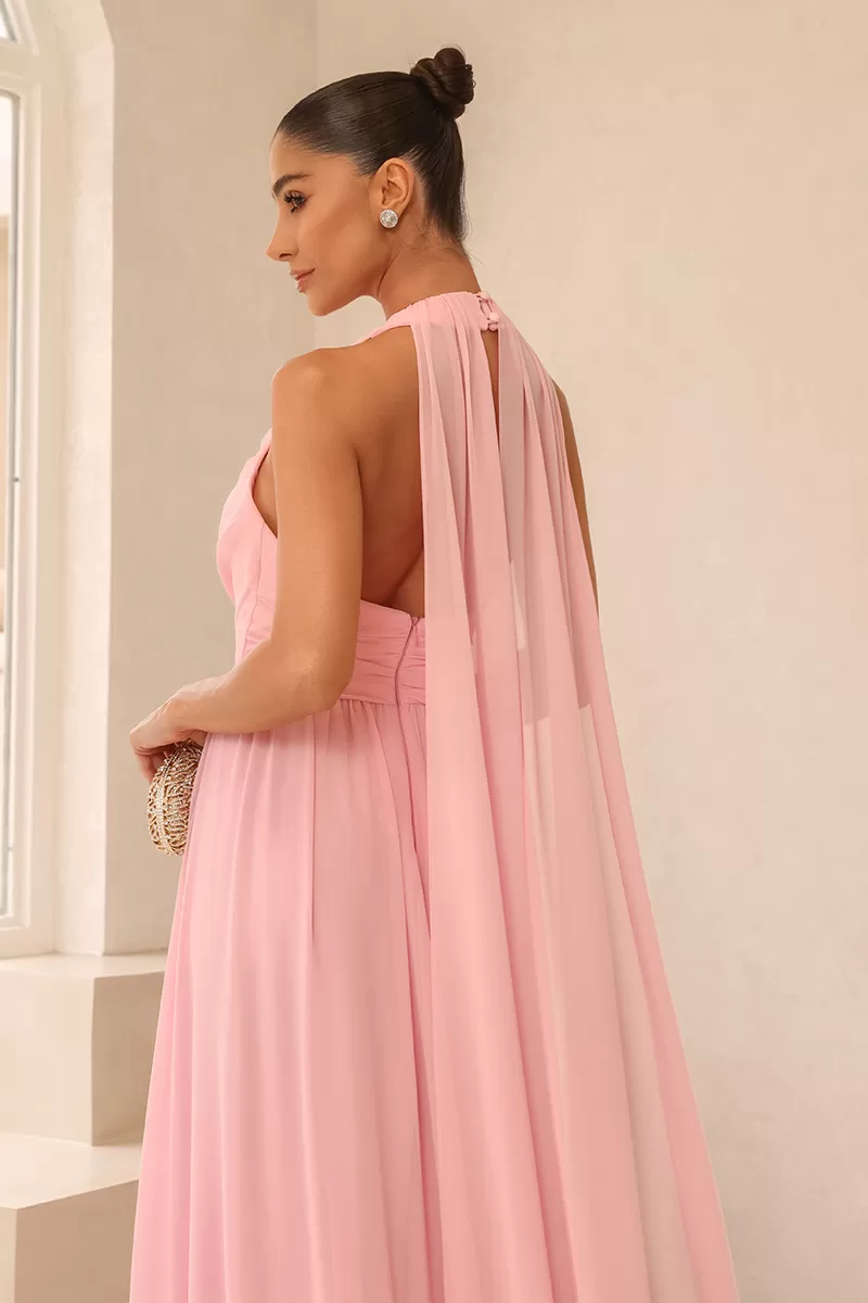 Dot Clothing - Vestido Dot Clothing Monica Longo Rosa - 2517ROSA