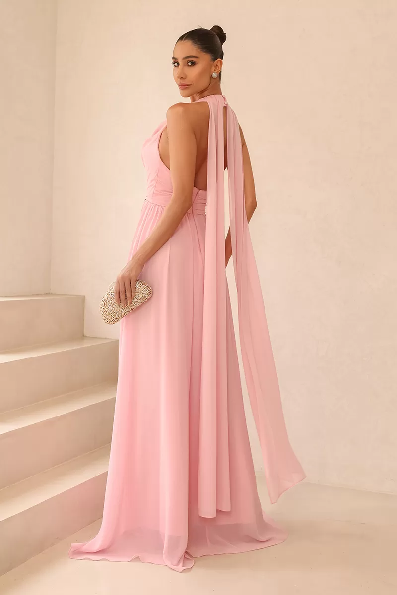 Dot Clothing - Vestido Dot Clothing Monica Longo Rosa - 2517ROSA