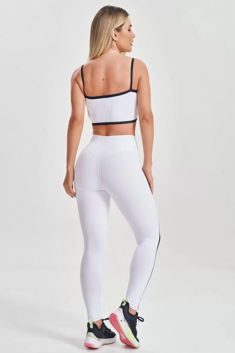 Lets Gym - White Start Leggings - 2548BR