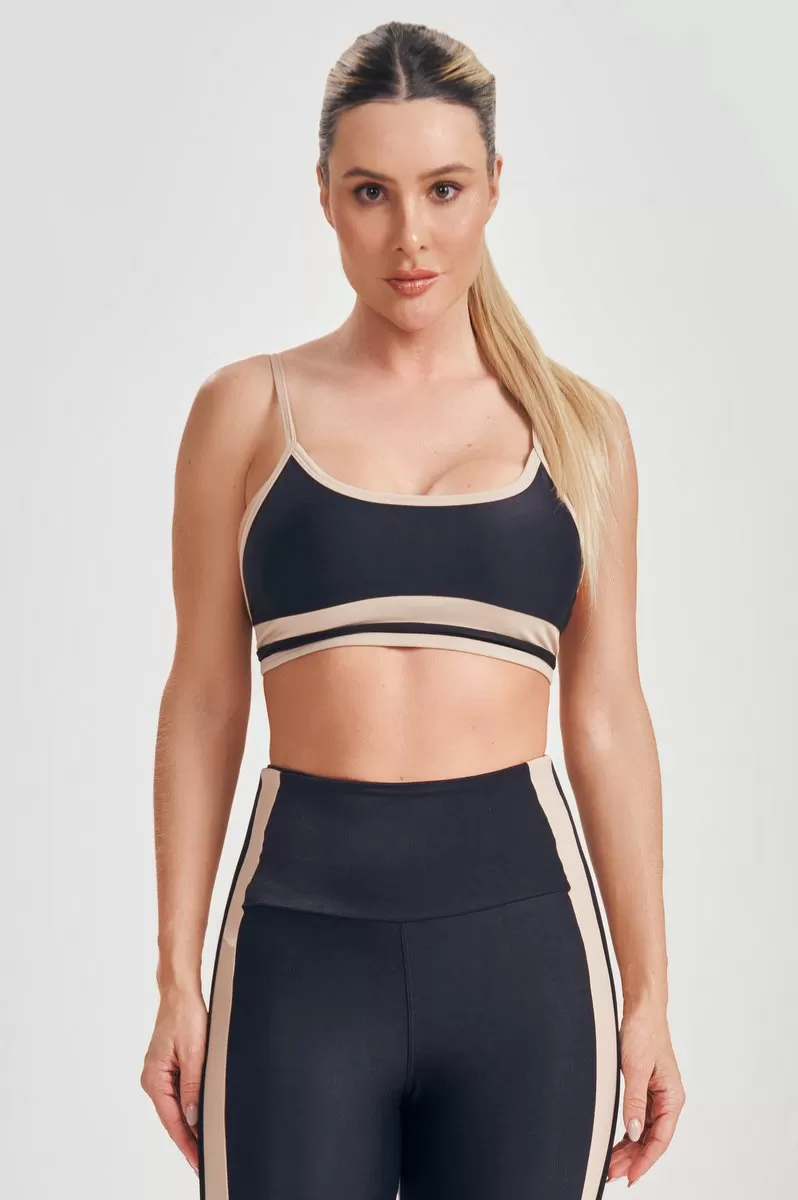 Lets Gym - Top Vintage Preto - 2557PT