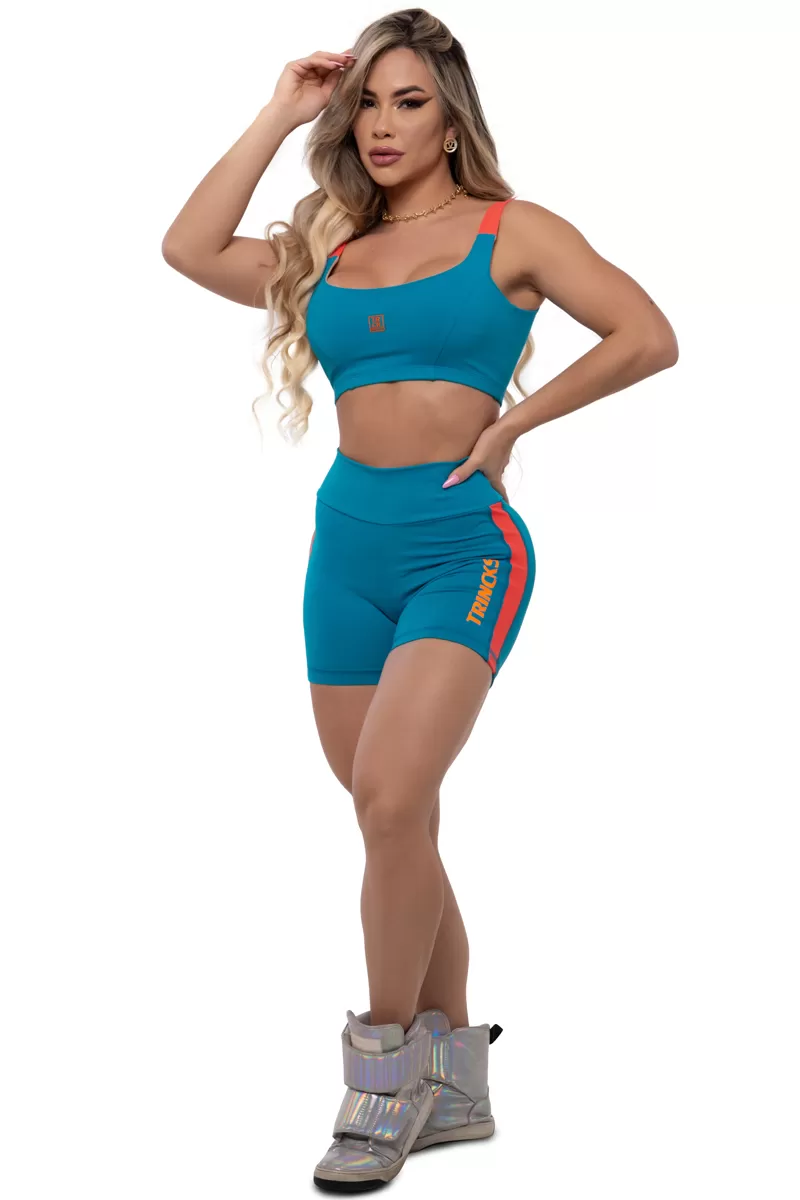 Trincks - Short and Top Strip Set Petroleum and Orange - 