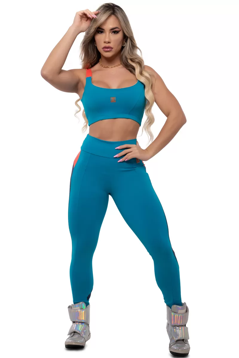 Trincks - Petroleum Shapewear Top and Legging Set - 