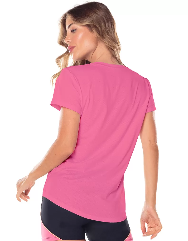 Vestem - Dry Fit Janice pink Milkshake Short Sleeve Shirt - BMC31.ESS.C0468