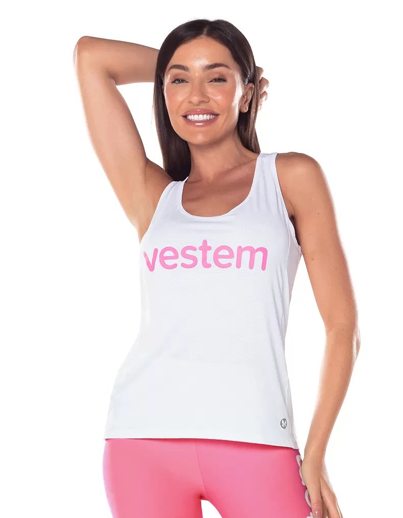 Vestem - Dry Fit Ambassador Tank Shirt White - REG302.ESS.C0001