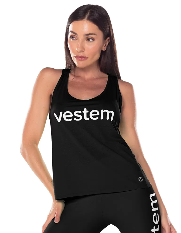 Vestem - Regata Dry Fit Embaixadora Preto - REG302.ESS.C0002