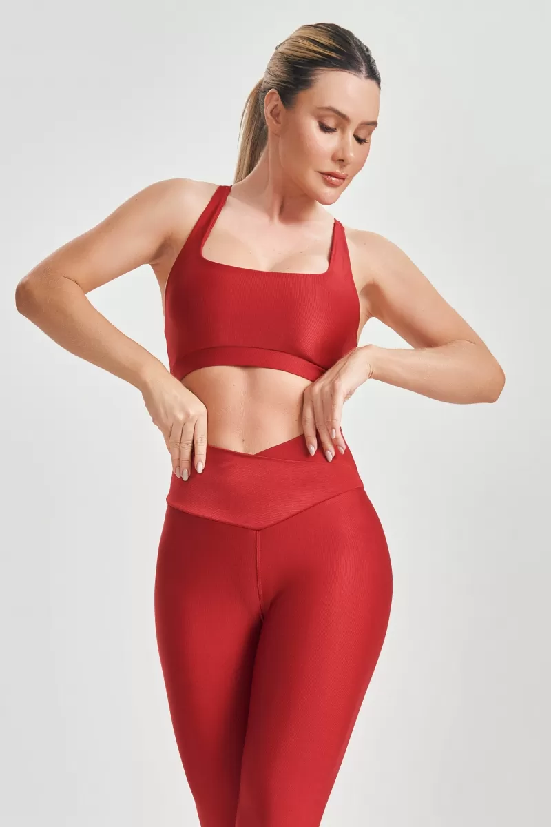 Lets Gym - Top Nadador Just Vermelho - 2567VM