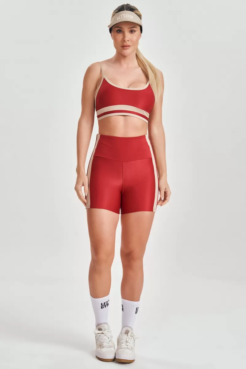 Lets Gym - Vintage Red Sports Bra - 2557VM