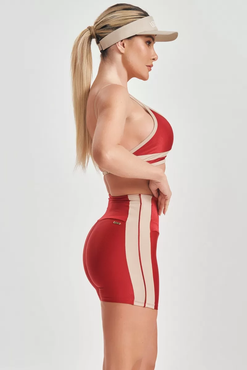 Lets Gym - Vintage Red Sports Bra - 2557VM