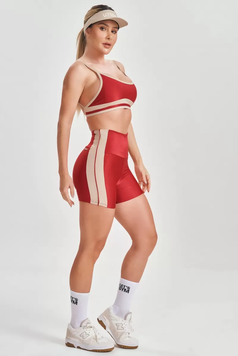 Lets Gym - Vintage Red Sports Bra - 2557VM