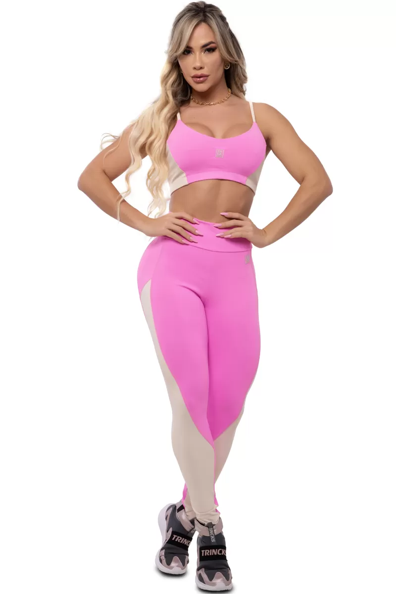 Trincks - Conjunto Legging e Top Ice Rosa - 