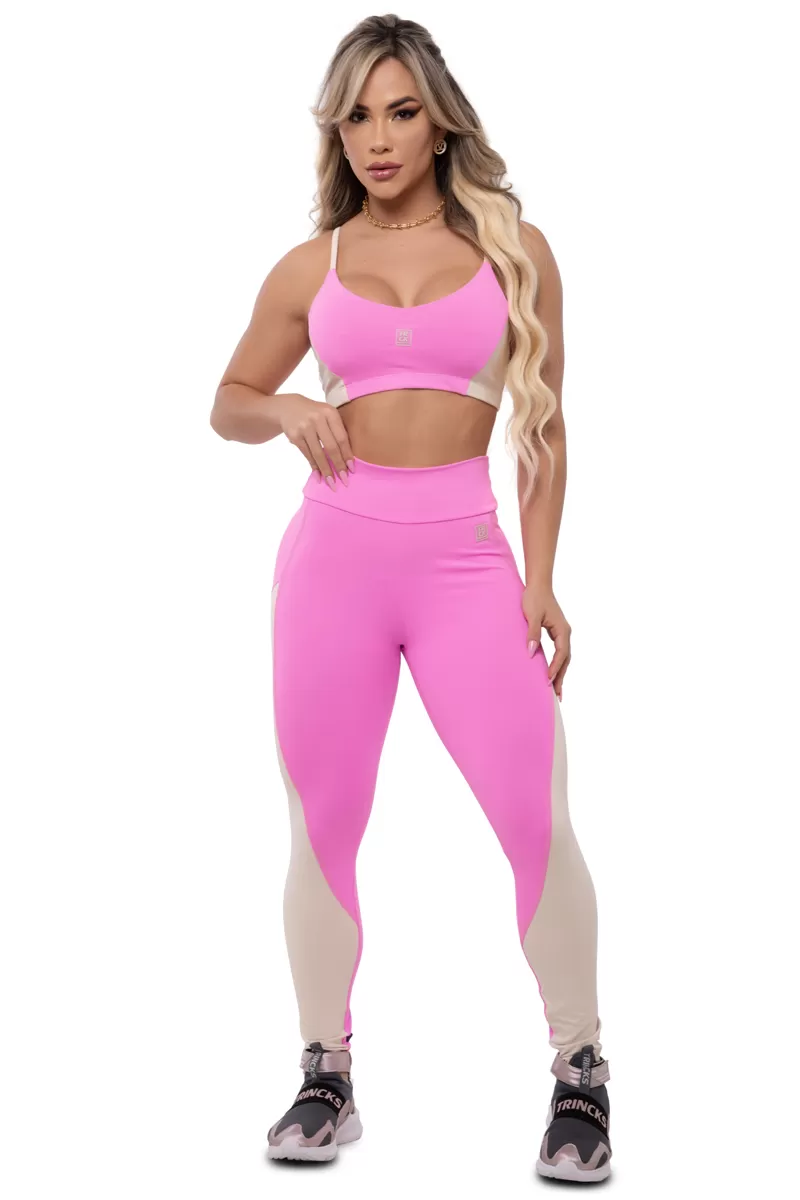Trincks - Conjunto Legging e Top Ice Rosa - 