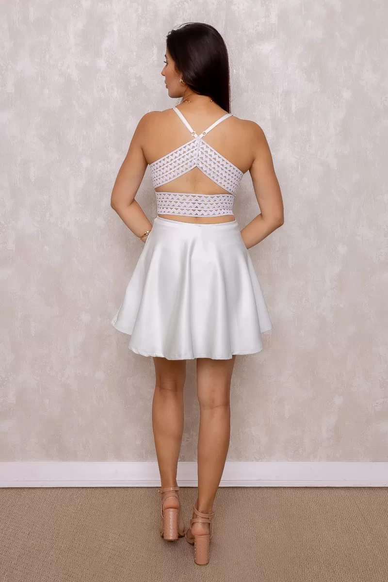 Limone - Vestido Limone aberto costas Branco Gelo - 03-2191BRANCO