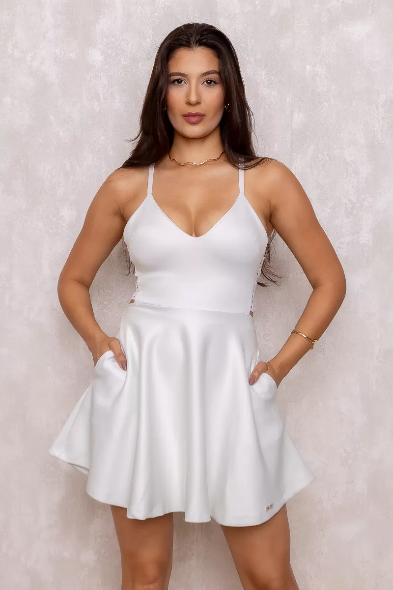 Limone - Vestido Limone aberto costas Branco Gelo - 03-2191BRANCO