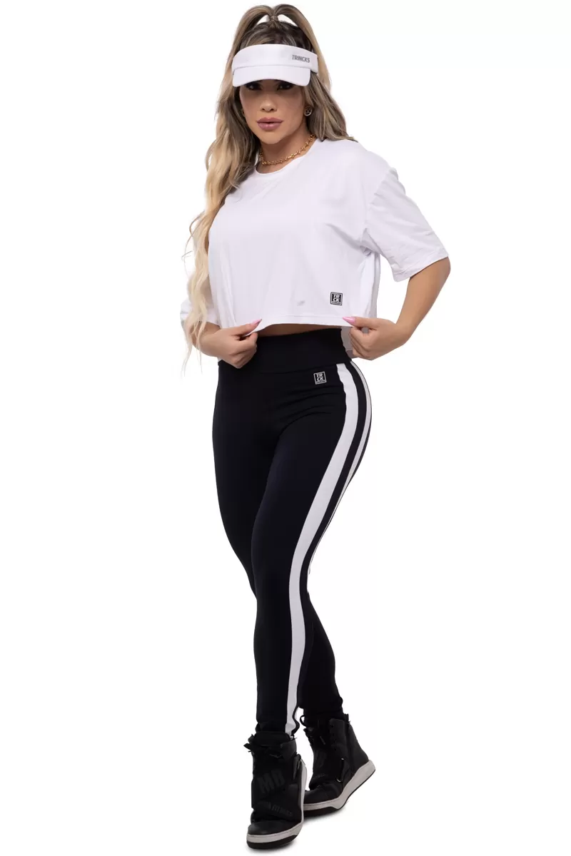 Elastic Power Trincks - Cropped Polyamide White - 