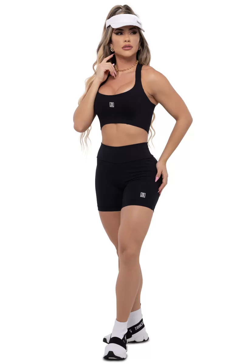 Trincks - Conjunto Short e Top Basic Preto - 