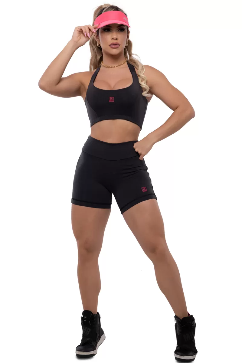 Trincks - Conjunto Short e Top Basic Chumbo - 