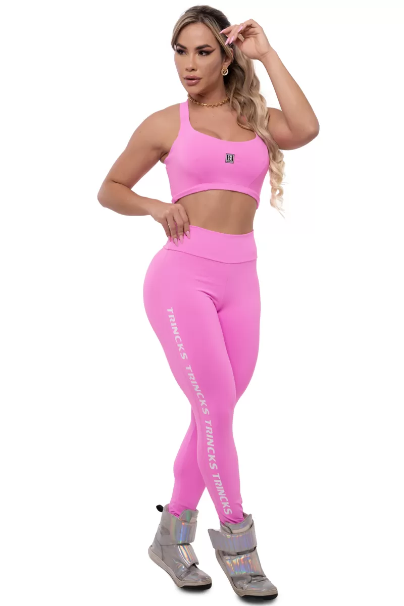 Trincks - Conjunto Legging e Top Basic Rosa - 