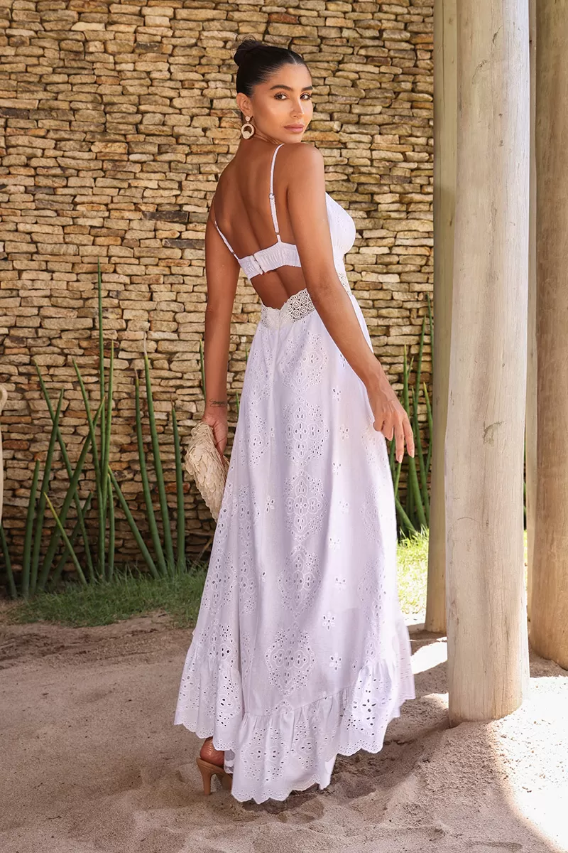 Dot Clothing - Vestido Dot Clothing Lilian Mullet Renda Off White - 2548OFF