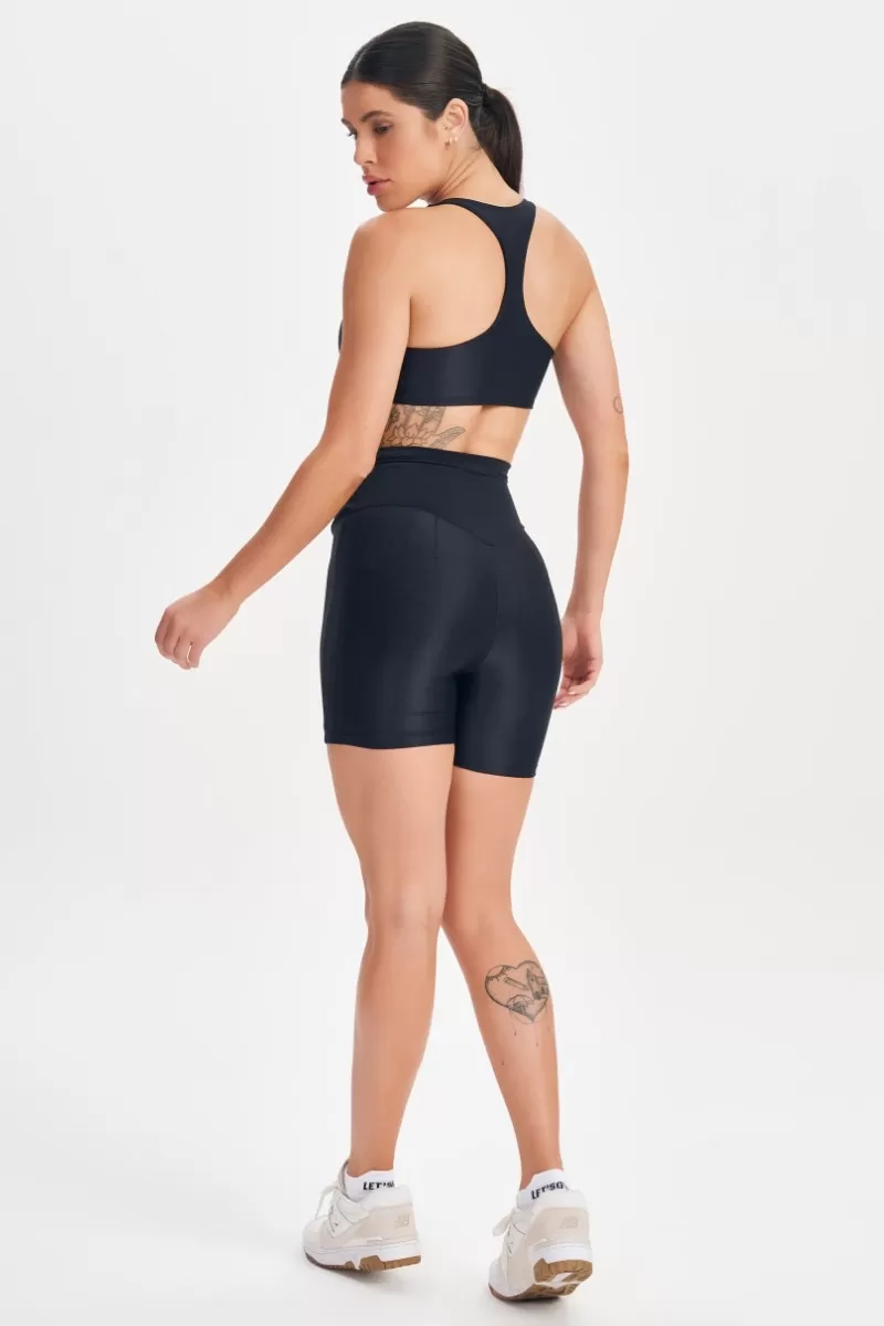 Lets Gym - Shorts Retro Glam Preto - 2714PT