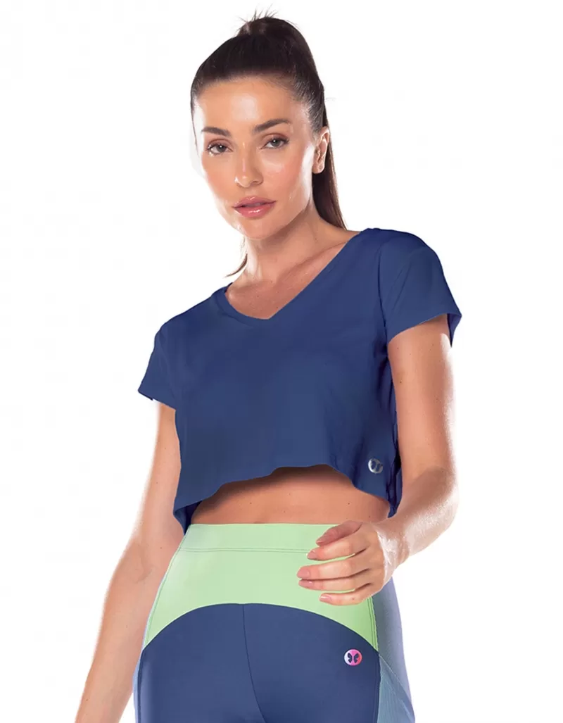 Vestem - Short Sleeve Dry Fit Amber Blue Jeans Shirt - BMC625.ESS.C0257