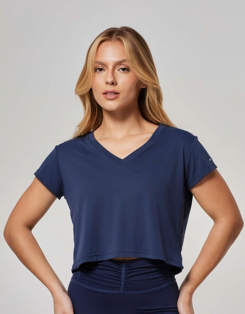 Vestem - Blusa Manga Curta Dry Fit Amber Marinho Escuridao - BMC625.ESS.C0173