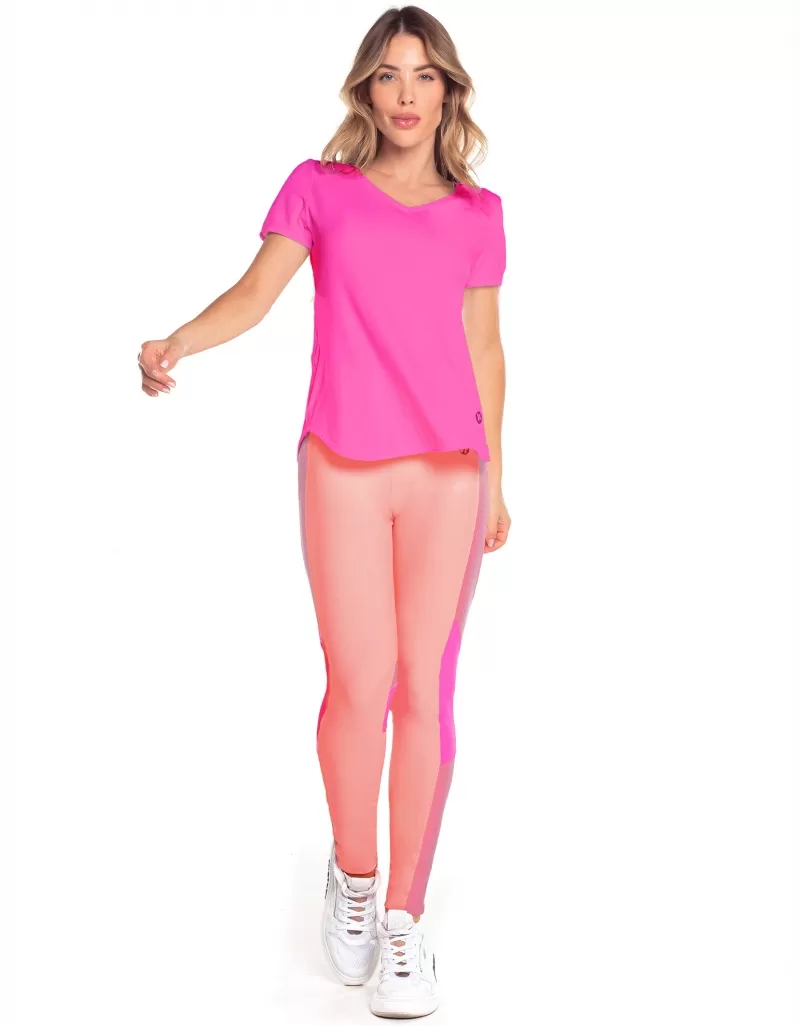 Vestem - Zadar Pink Neon Dry Fit Short Sleeve Shirt - BMC654.ESS.C0003