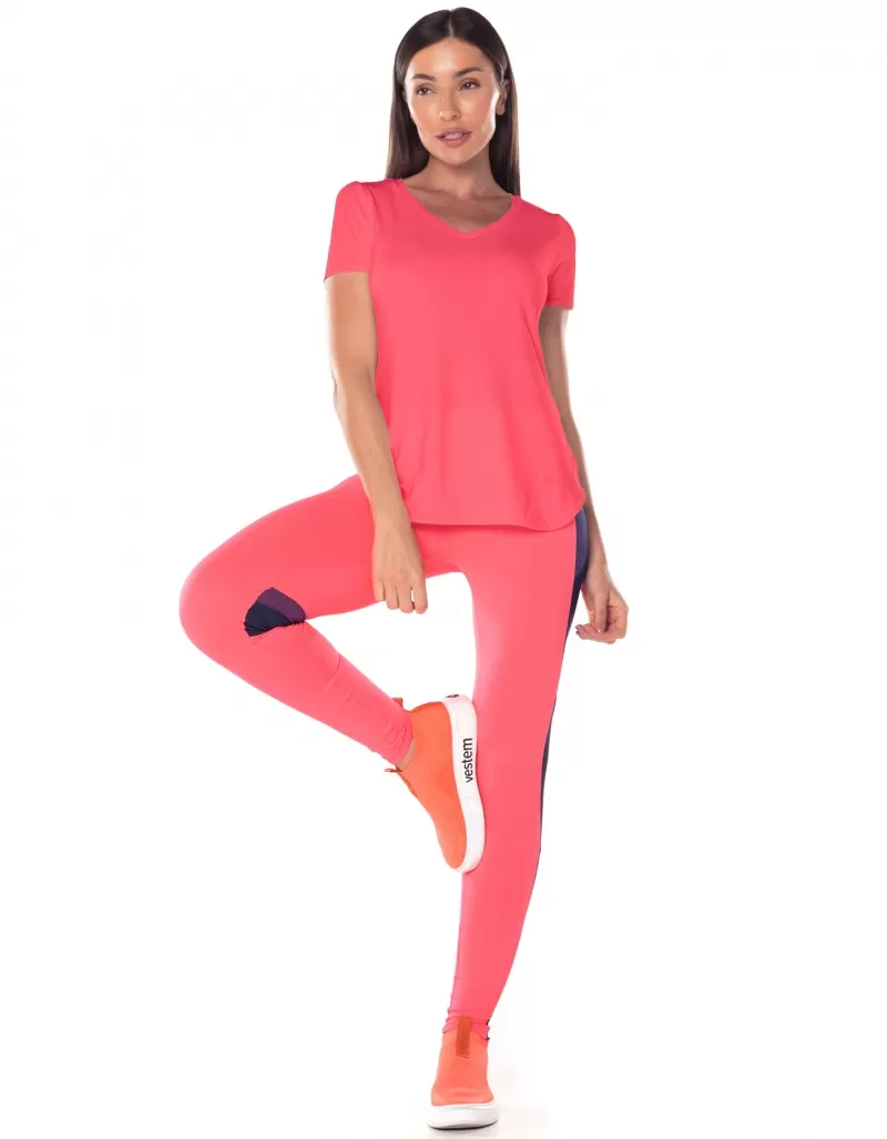 Vestem - Blusa Manga Curta Dry Fit Zadar Rosa Electra - BMC654.ESS.C0428