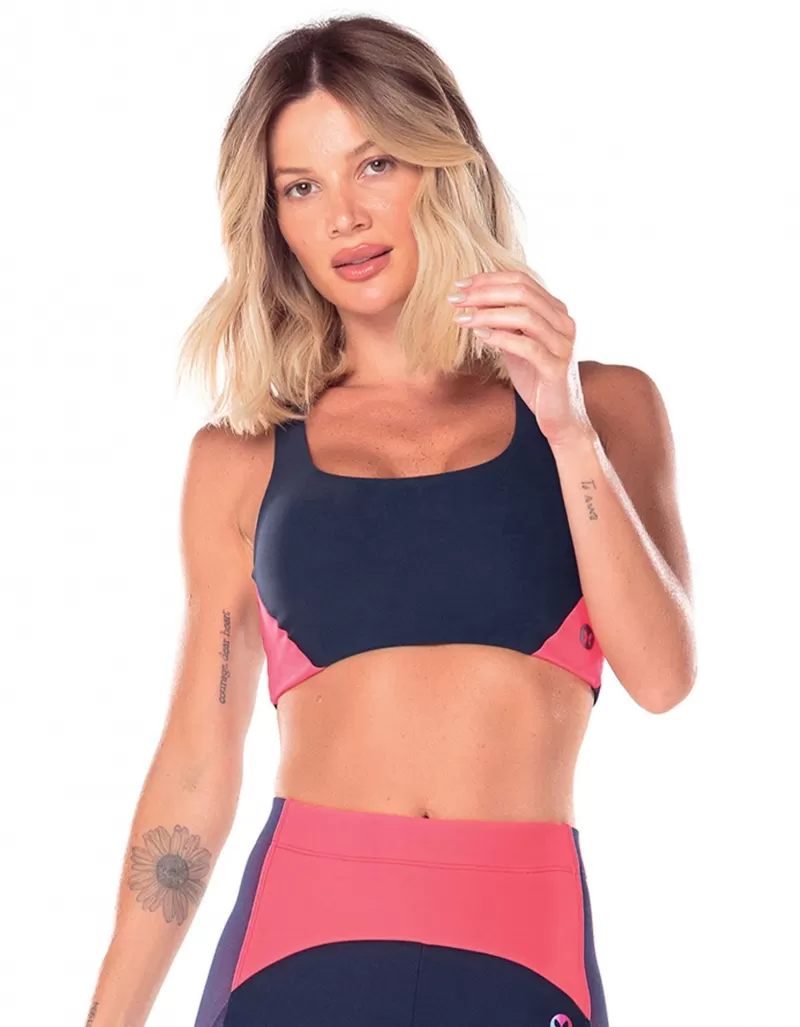 Vestem - Top Assimetrico Waves Marinho Escuridao - TOP1055.V25.C0173