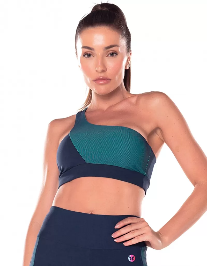 Vestem - Top Ombro Unico Maré Marinho Escuridao - TOP1056.V25.C0173