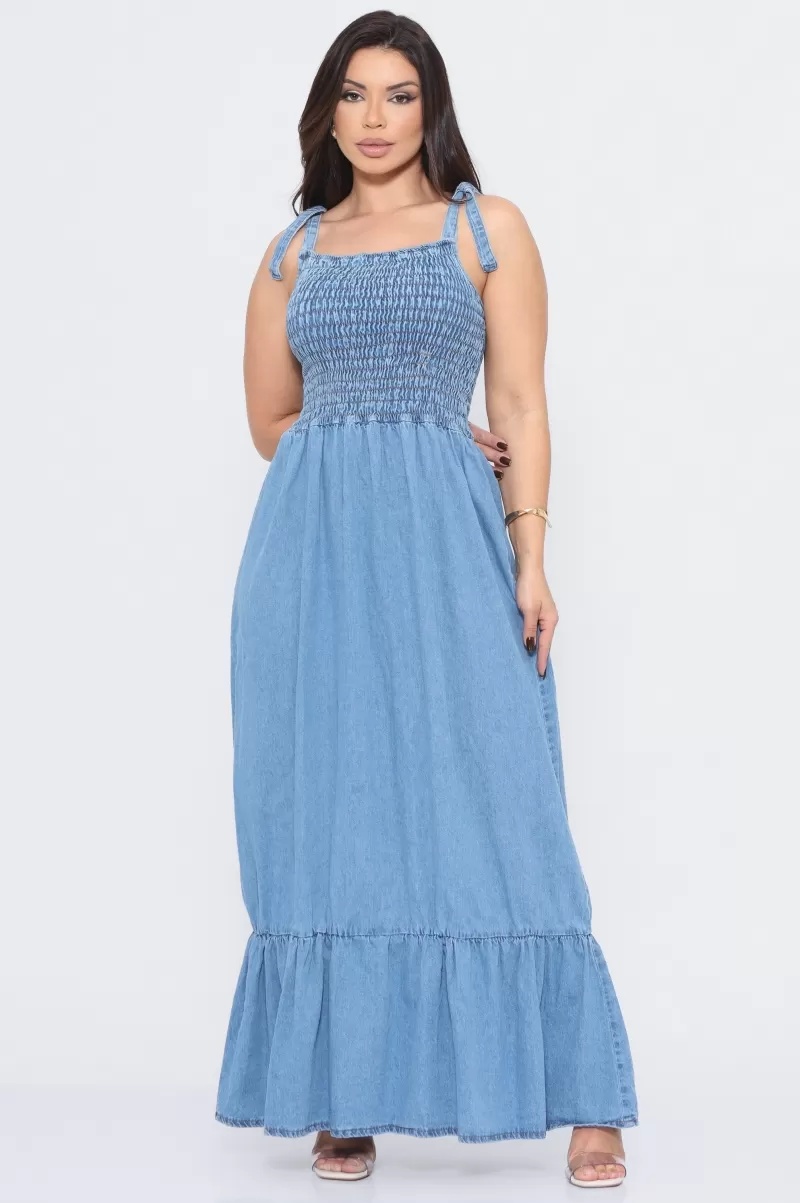AS8 - Vestido Jeans Longo - AYB1001