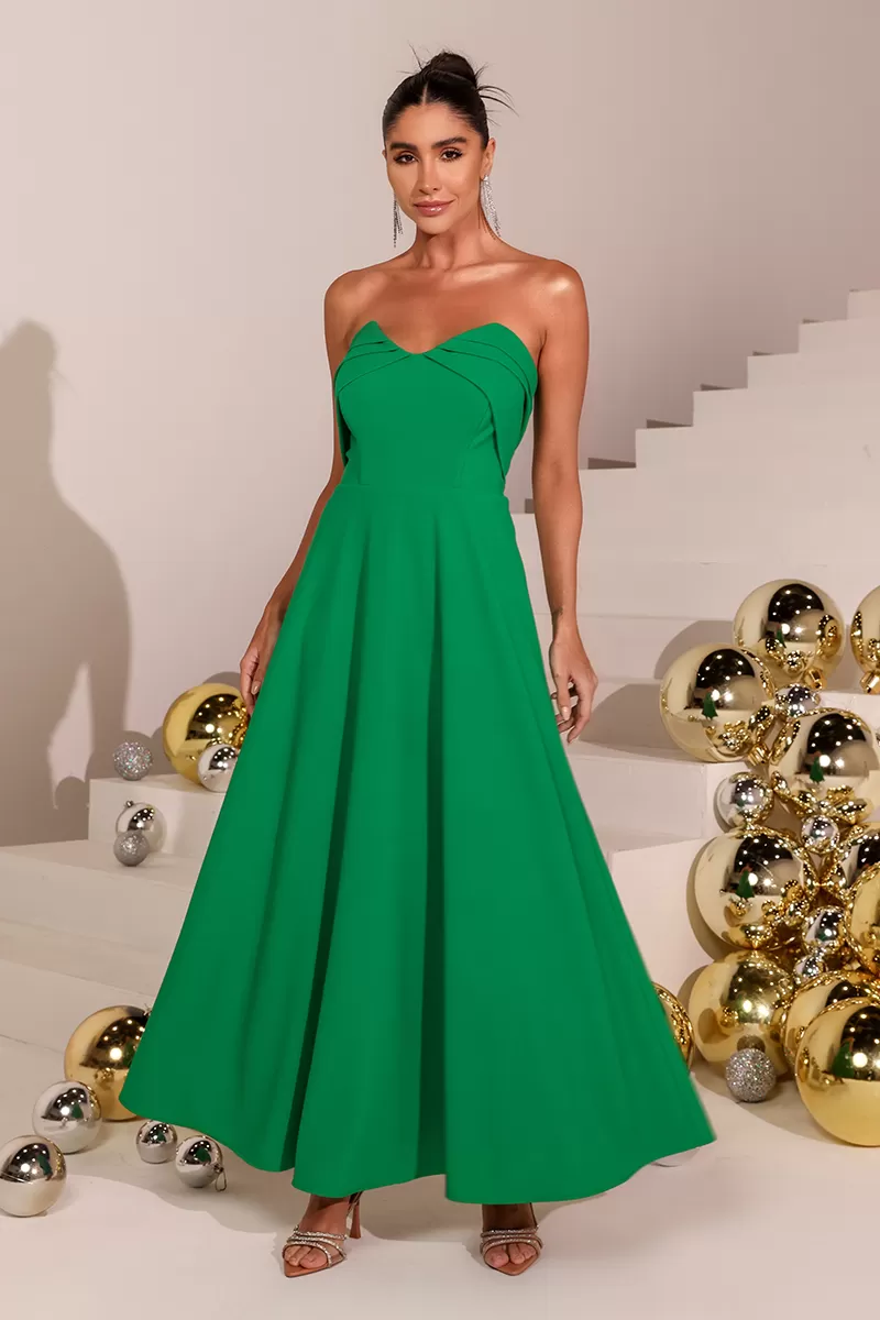 Dot Clothing - Dress Dot Clothing Malu TQC Longuete Verde - 2604VERDE