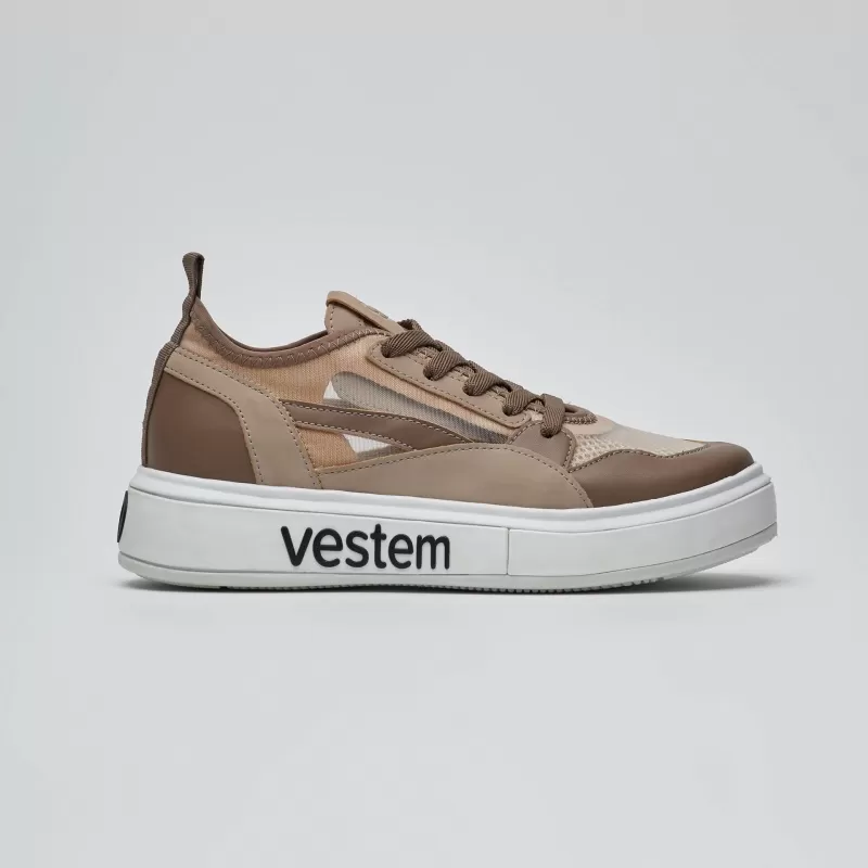 Vestem - Tenis Frida Multicolor Marrom Cacau e Bege Aveia - TE20.C0615